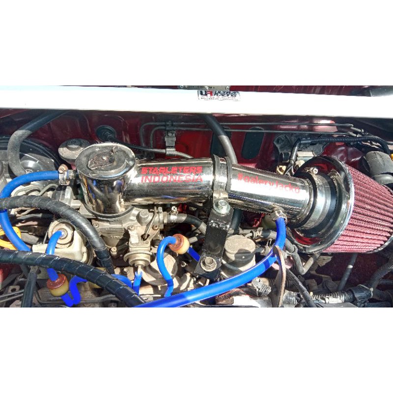 OPEN FILTER MODIFIKASI TOYOTA STARLET KIJANG TIMOR PLUS VENTILASI AIR BREATHER