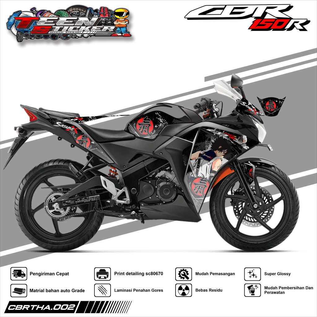 Striping CBR 150R CBU - Sticker Striping List Variasi Motor HONDA CBR 150R CBU THAILAND 002