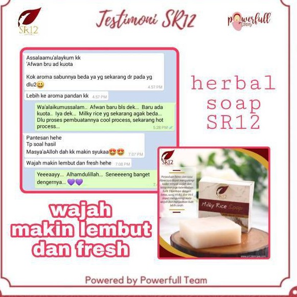 SABUN BERAS SUSU HERBAL SR12 BPOM / MILKY RICE SOAP SR12 HERBAL / SABUN BERAS SR12 / SABUN SUSU SR12 HERBAL SKINCARE / SABUN WAJAH MENCERAHKAN / KULIT KOMBINASI / SABUN BERAS UNTUK MENCERAHKAN WAJAH / SABUN SUSU PEMBERSIH MUKA