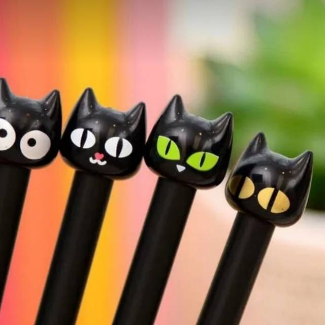 

Pulpen gel - pen gel black cat