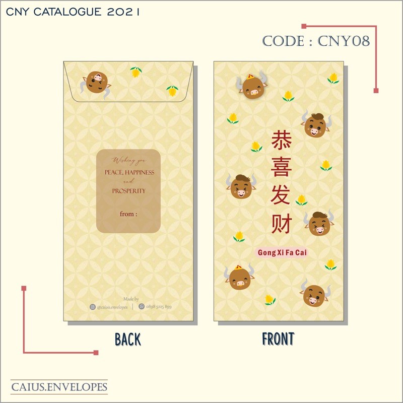 

ANGPAO IMLEK TAHUN KERBAU Amplop lucu