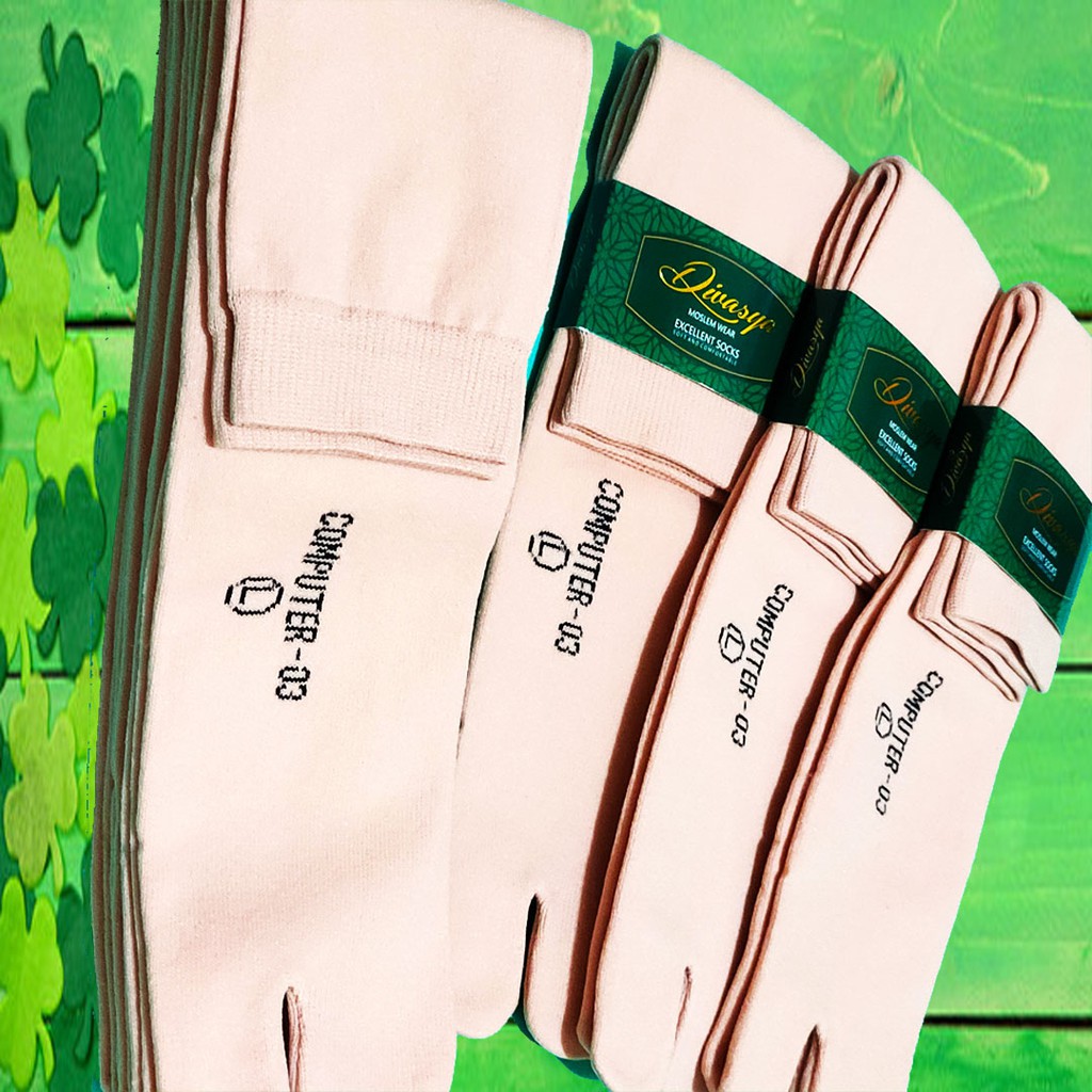 KAOS KAKI JEMPOL POLOS COKLAT/KAOS KAKI JEMPOL POLOS CREM / KAOS KAKI JEMPOL NON TELAPAK