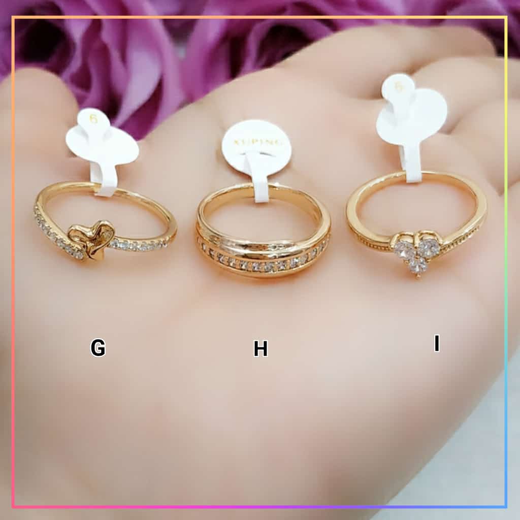 cincin xuping cincin dewasa premum ori xuping perhiasan wanita lapis emas gold A180