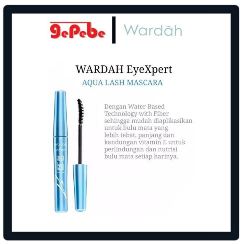 Wardah Eyexpert Aqua Lash Mascara 6gr