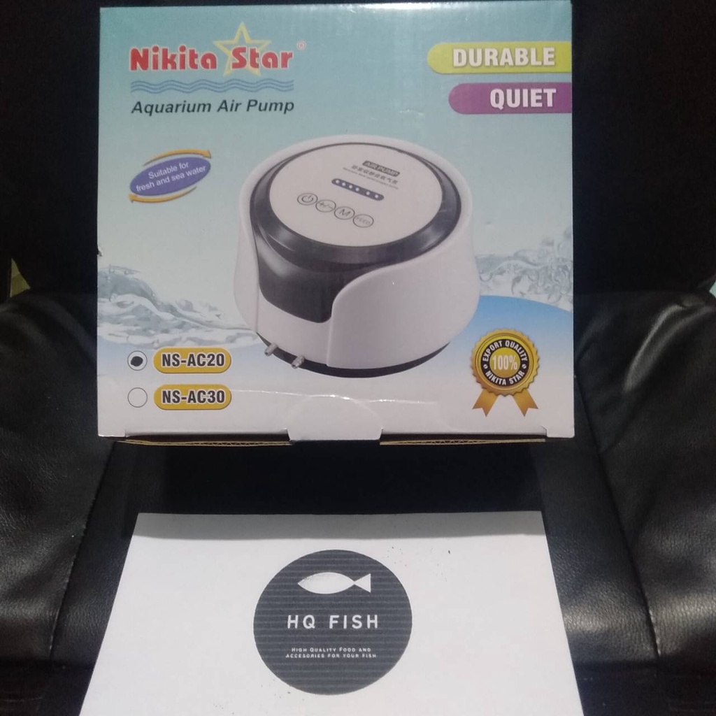 NS AC 20 NIKITA STAR AC/DC 2 LUBANG AERATOR PORTABLE AIRPUMP AQUARIUM