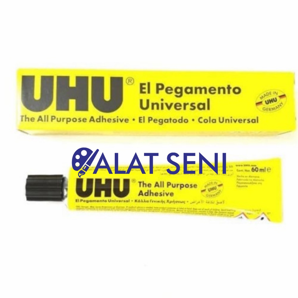 Lem UHU Cair 60ML / Lem Uhu Cair / Lem Perekat / Lem Kertas