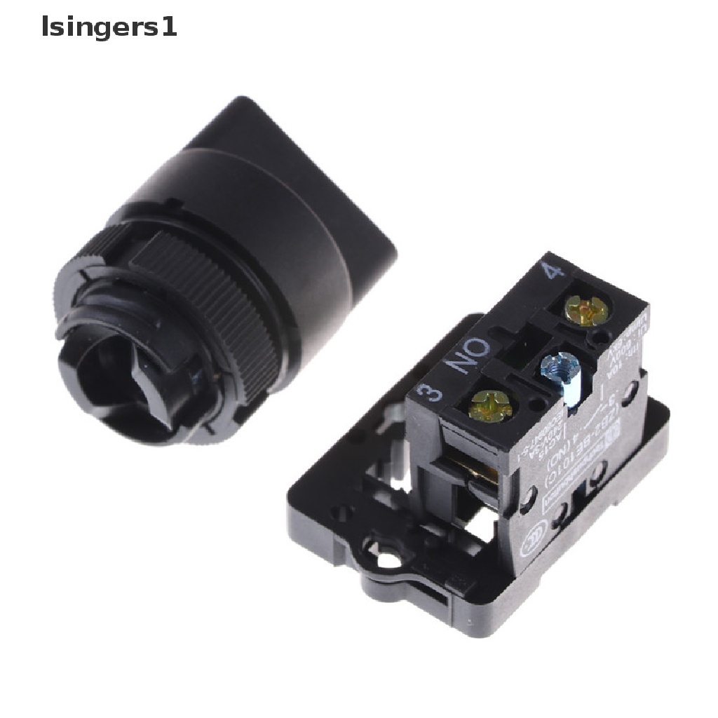 (lsingers1) Saklar Switch On / Off 2 Posisi 1 NO 10A 600V AC XB2-ED21 EJ21