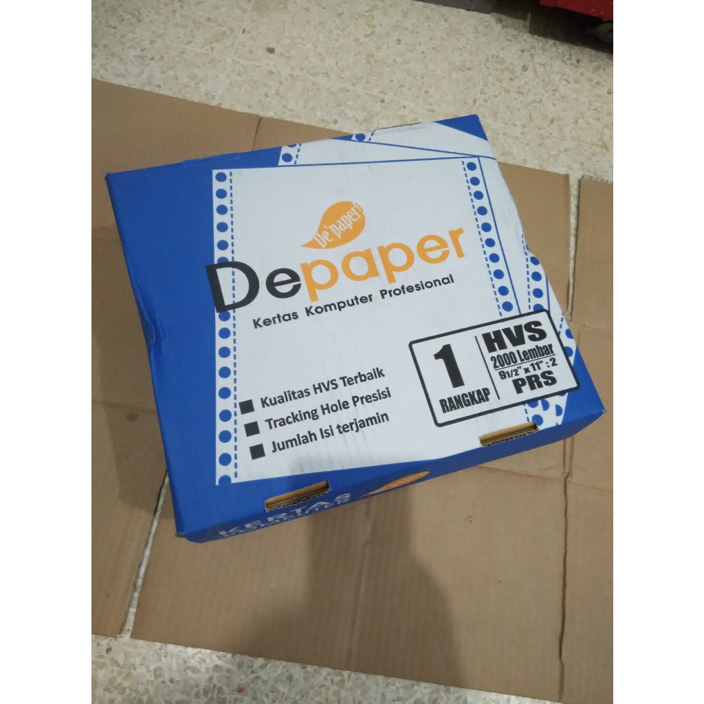 

Kertas Continuous Form NCR Depaper 1ply 9.5 x 11 inchi PRS