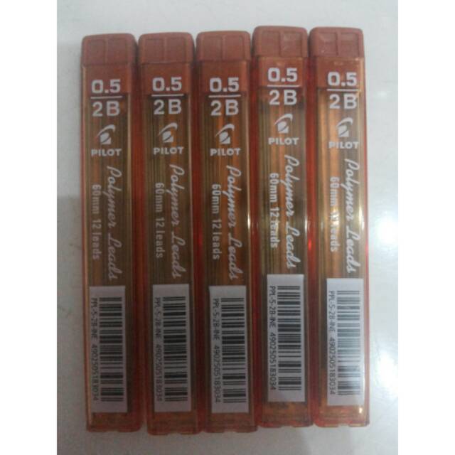 

Refill / Isi Pensil Mekanik Pilot 0.5 2B Polymer Pencil Leads PPL-5-INE