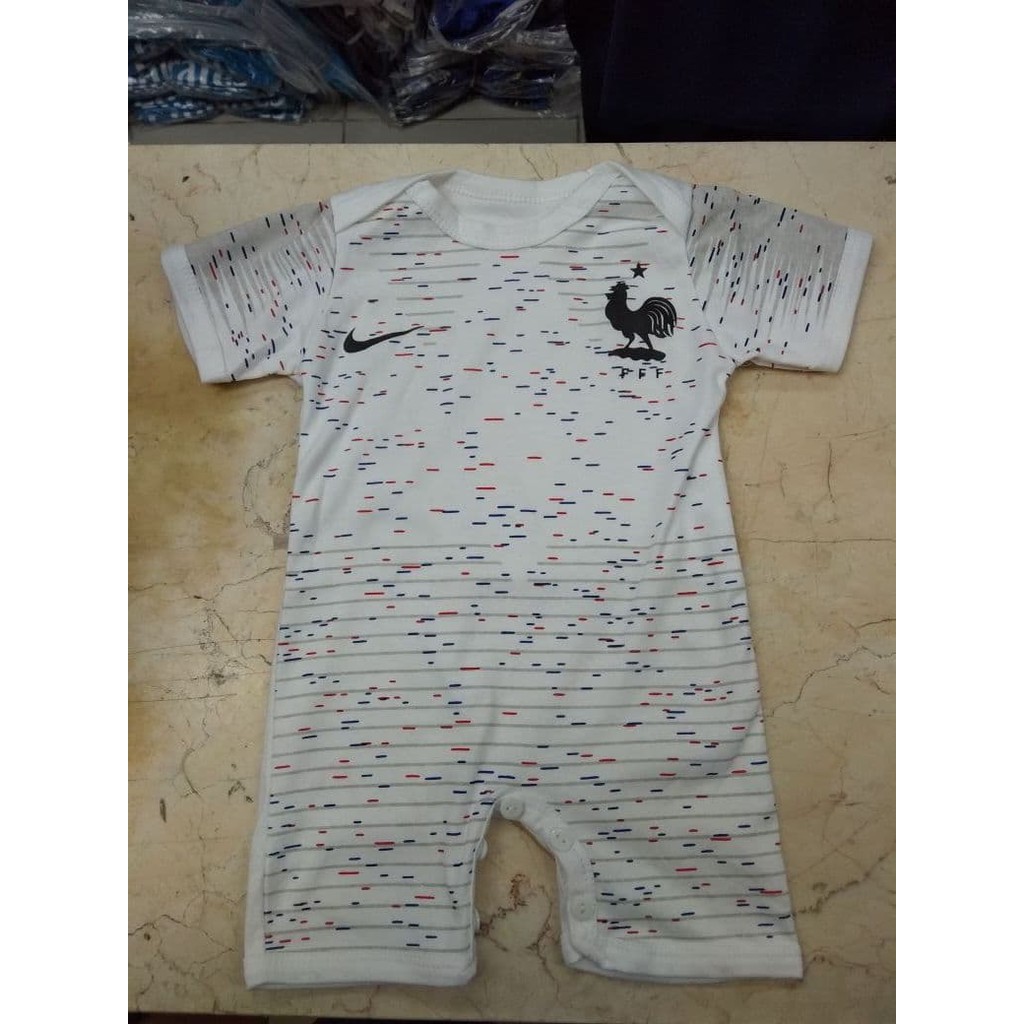 EKLUSIF Baby Jumper Jersey Bola France Away World Cup 2018 Baby Jumper Jersey