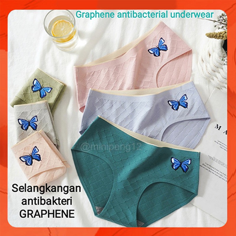 Celana dalam wanita antibakteri GRAPHENE Model katun terbaru cd wanita dewasa