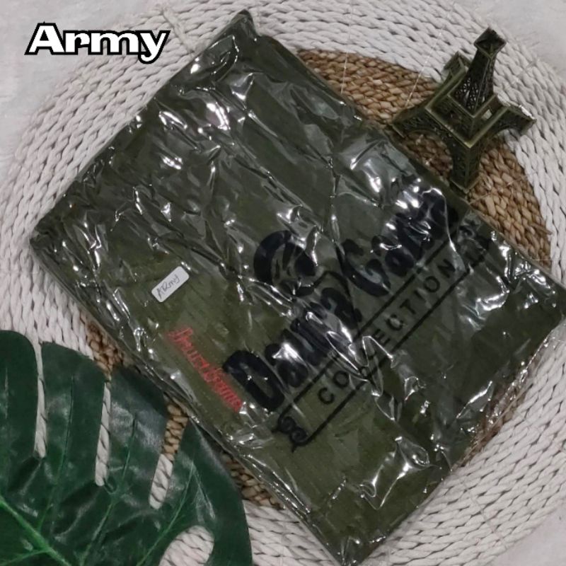 BERGO GOTIK PLISKET/ HIJAB INSTAN BY DAURA GAMA-BALERINA ARMY