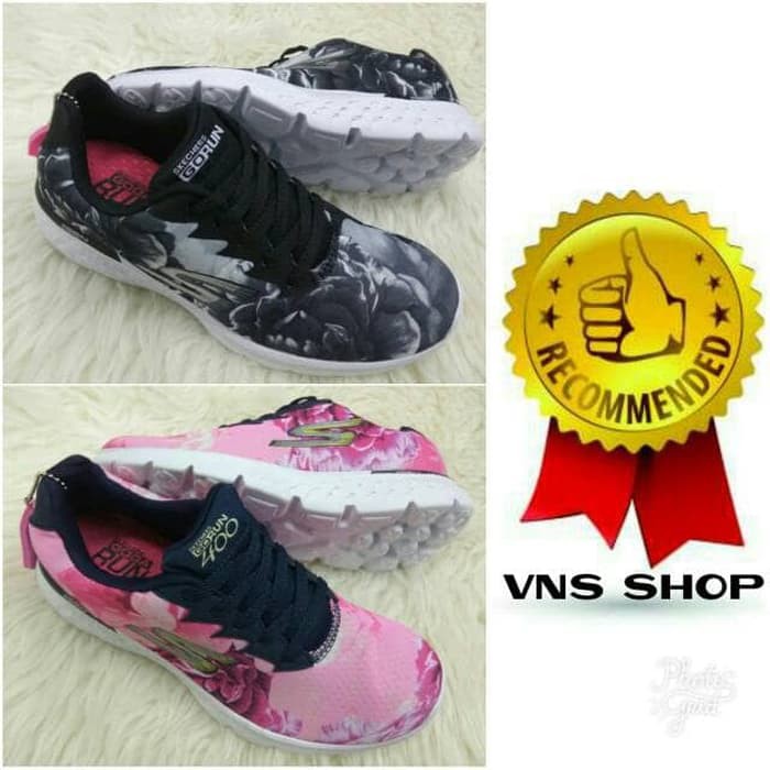 Promo Terbaru Sepatu Skechers Wanita GoRun 400 Flower Edition / Skecher