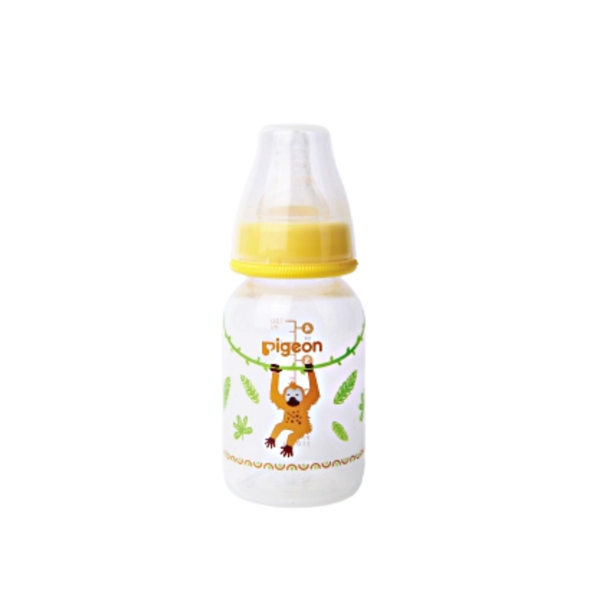 Pigeon Botol Susu Peristaltic Nipple Round Nursing Bottle PP RP Slim Neck Orangutan 120ml