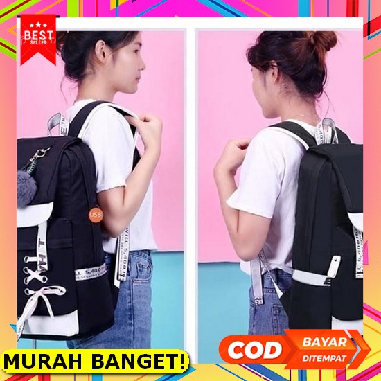 Tas Ultah Goodiebag Bt21 / Bts / Koya / Shooky / Cooky / Van / Chimmy  Tas Sekolah Anak Perempuan