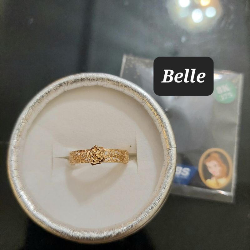 Cincin princess disney ariel, belle, aurora, snow white, cinderella new UBS kadar 8K 375