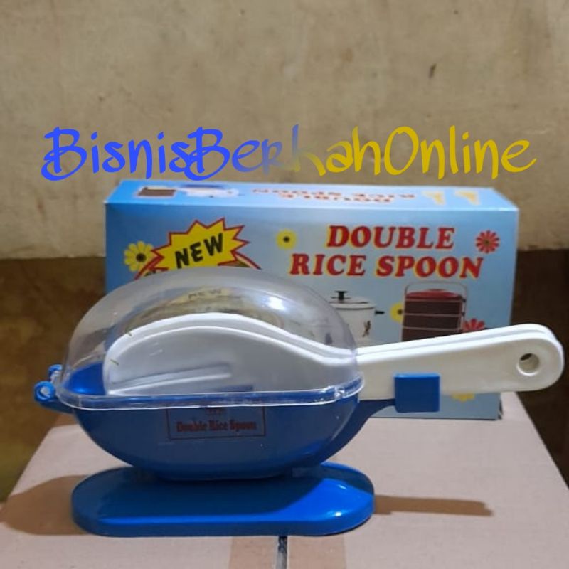 Centong Nasi Dengan Wadah Anti Lalat Dluble Rice Spoon Centong 2in1