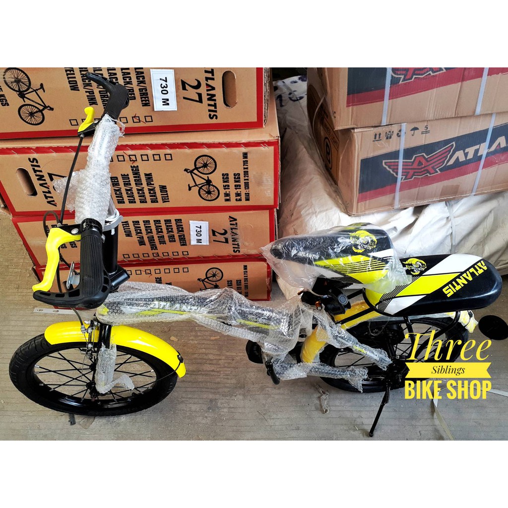SEPEDA LIPAT ATLANTIS 16 inch WARNA KUNING STABILO