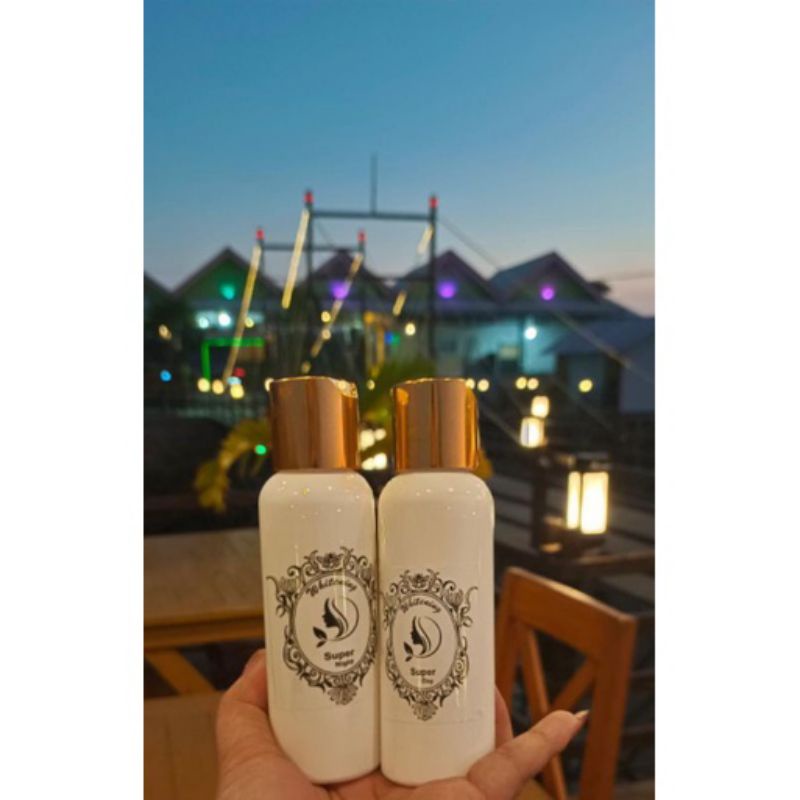 Hb super whitening siang+malam / dosis tinggi/ pemutih badan ampuh