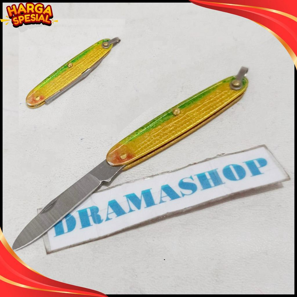 MEN SALE Pisau Lipat jagung jimat full metal logam Mini Kecil