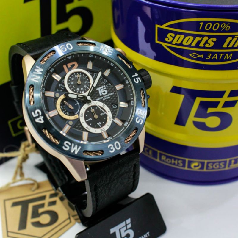 Jam T5 H 3807 original bergaransi free tin box