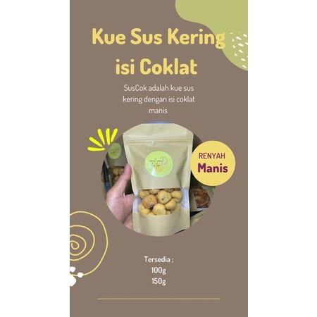 

Kue Soes murah isi Coklat 100g 150g, camilan murah suscok