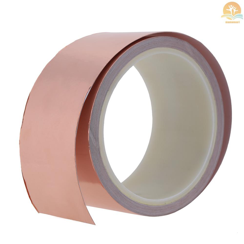 50mm * 10m One Side Copper Foil Tape EMI Shielding Single Conductive Adhesive for Guitar