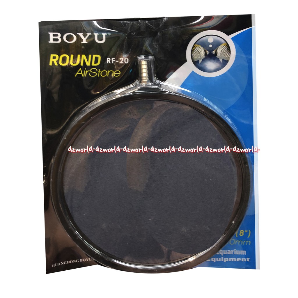 Boyu Round Airstone RF-20 Saringan Aquarium Boyu Akuarium 20x2.7cm 20mm Boyyu Saringan Bulat Untuk Akuarium