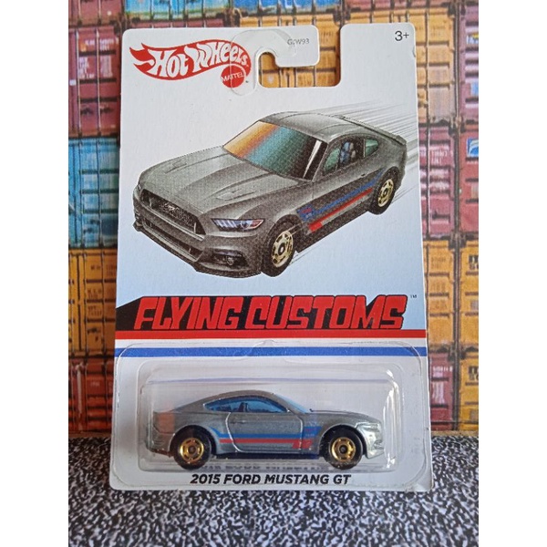 hotwheels flying custom 2015 FORD MUSTANG GT abu-abu
