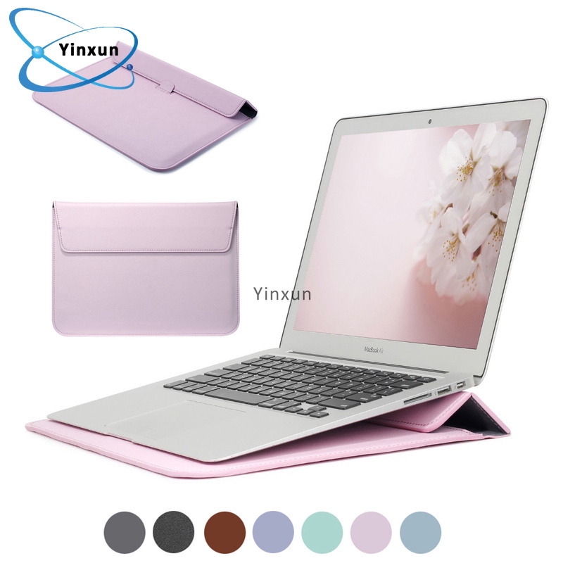 Tas Laptop Bahan Kulit Pu Untuk Macbook Air Microsoft