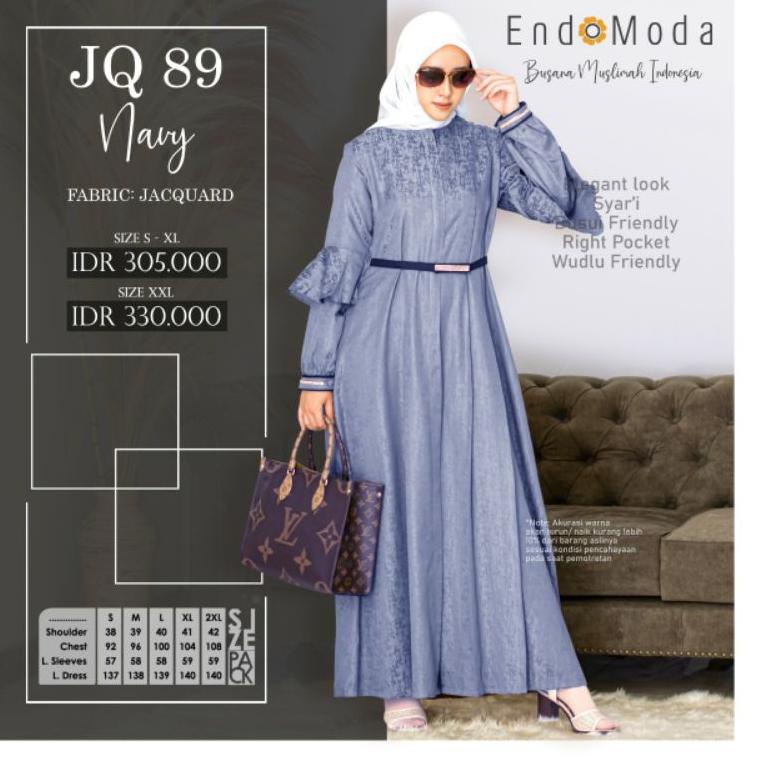 ➞ Endomoda JQ 89 Gamis Endomoda terbaru Fashion muslim dress muslimah ザ