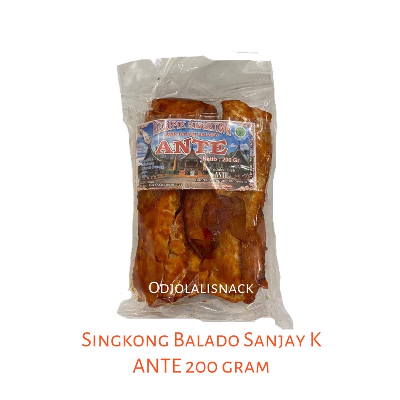 

Singkong Balado Sanjay ANTE k 200 gram