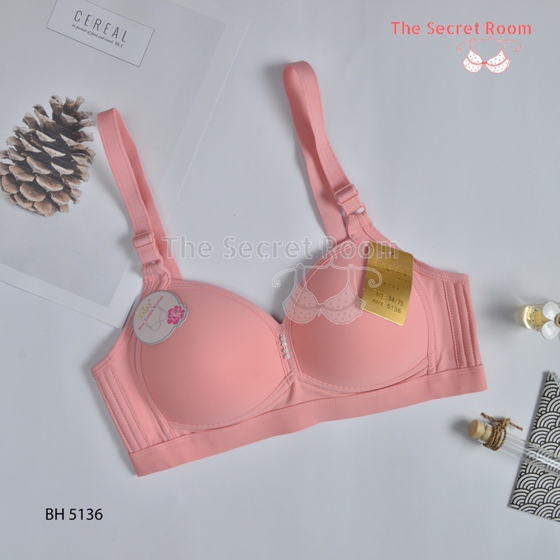 TALLY BRA BH 5136 / A6 I CUP B | KAIT 2 | BUSA TIPIS I TANPA KAWAT I SIZE 34-38