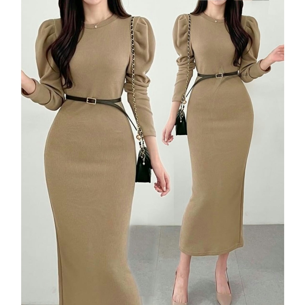 Dress Koyasi - Dress Lengan Panjang Perempuan - LongDress Wanita Terbaru - Casual Dress - Pakaian Wanita