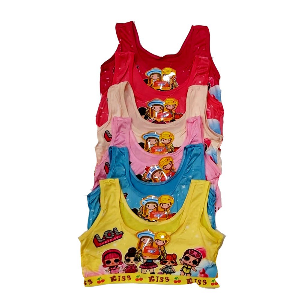 MINISET PELAJAR ANAK PEREMPUAN TANPA BUSA MOTIF LL STAR MURAH  D.