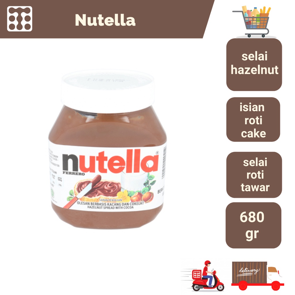 

Nutella 680 Gram / Selai Coklat