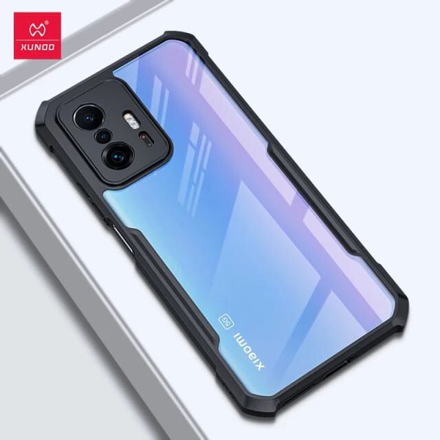 CASE XIAOMI MI MIX 4 / XIAOMI MI 11T / XIAOMI MI 11T PRO XUNDD BEATLE ORIGINAL SOFT HARD CASE HYBRID ARMOR - CLEAR LIST BLACK