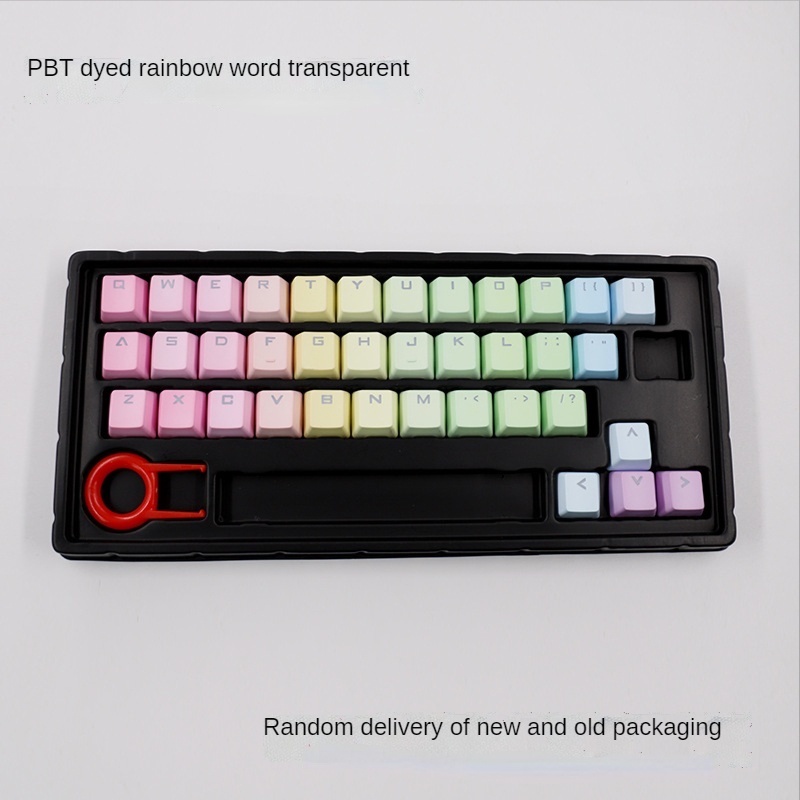 Keycap Keyboard Mekanikal 37 Tombol Bahan Pbt Desain Ergonomis