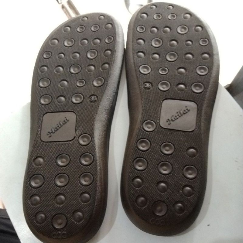 sol trepes coklat LUAS totol Hailai no. 37 38 bisa dirajut hrp info  (bonus insol)