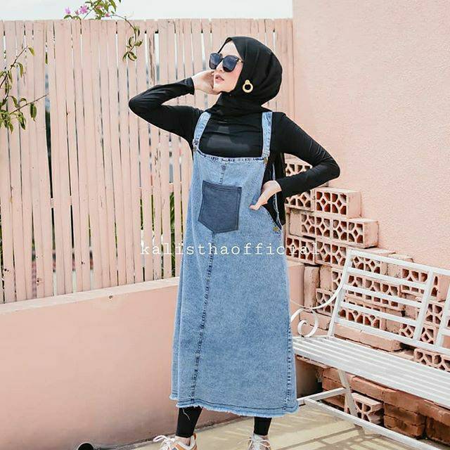 OVERALL OUTER JEANS KEKINIAN ELSA MURAH