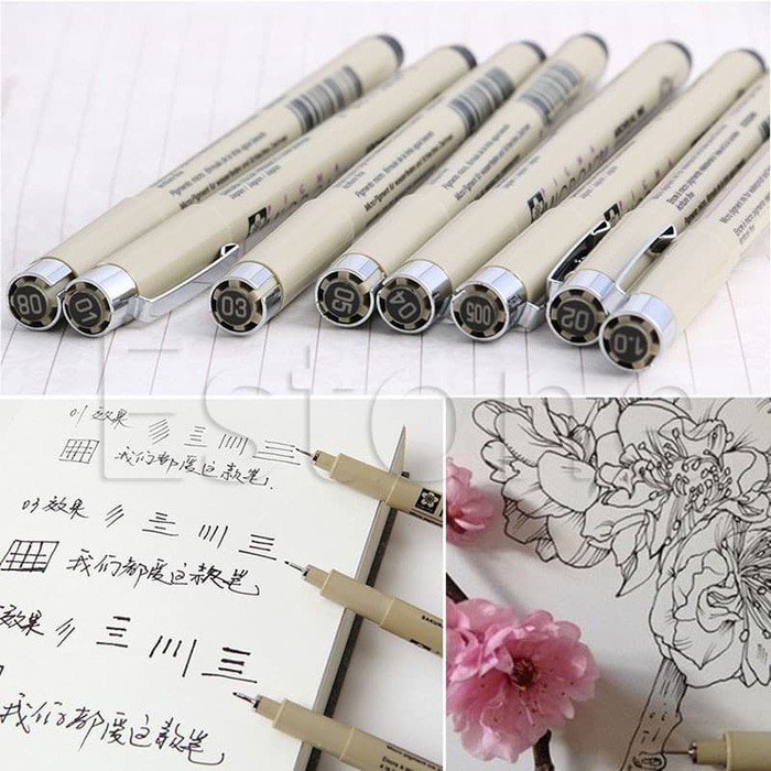 SAKURA PIGMA Micron Gel Pen (01,02,03,04,05,06,08,10)