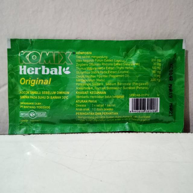 Komix herbal original sachet