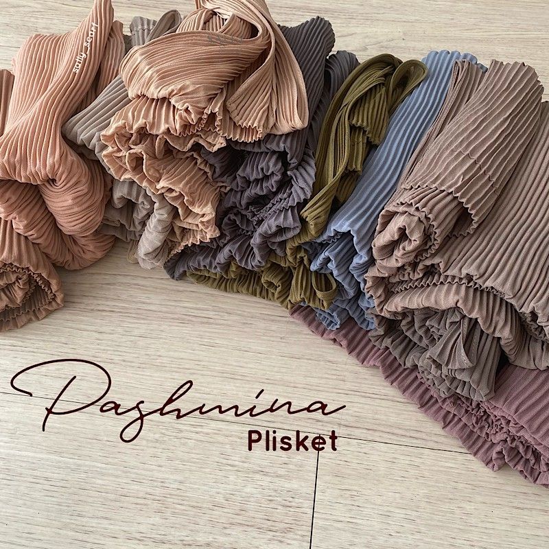 pashmina prisket (tanpa patah tengah)