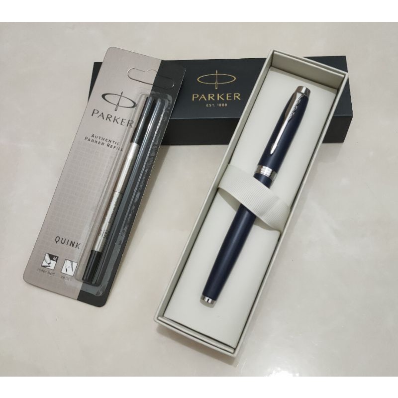 Pulpen Parker Original | Parker RB | Parker Biru Dongker | Free Nama