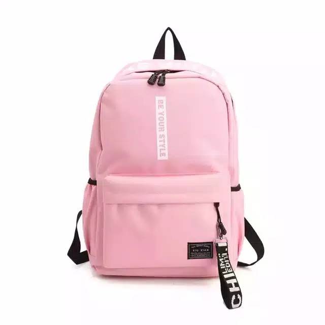 Be Your Style Backpack  Tas Ransel Wanita - Tas Ransel Backpack Korea Ransel Sekolah Sw