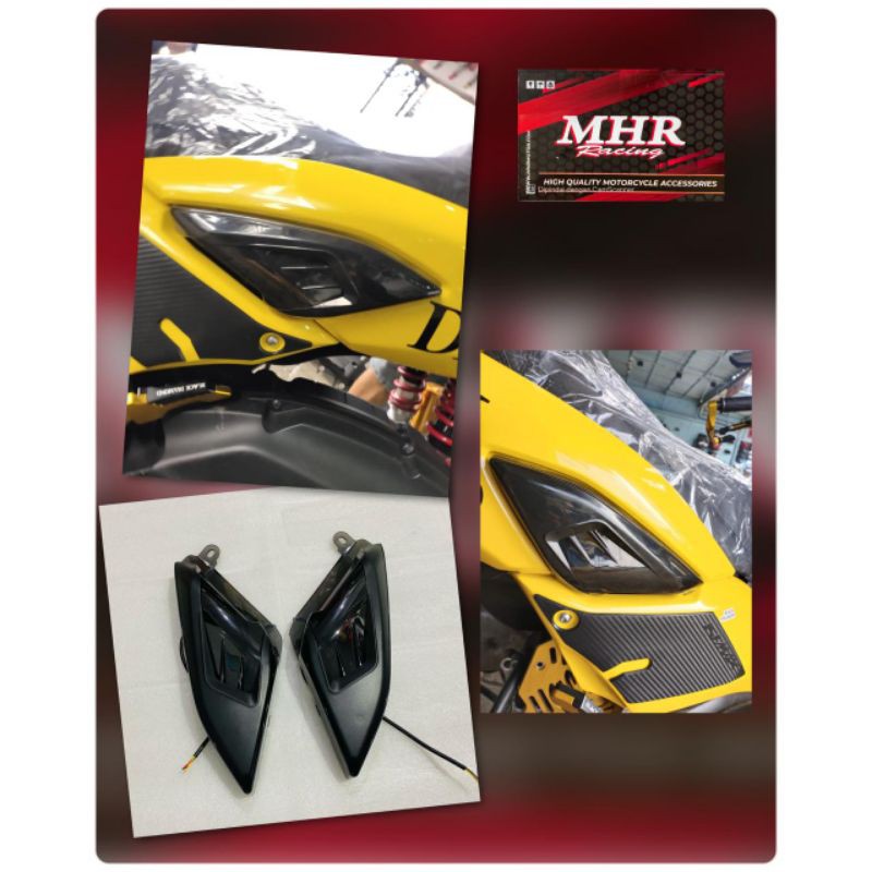 tutup cover body tengah nmax new 2020 sirip hiu lampu