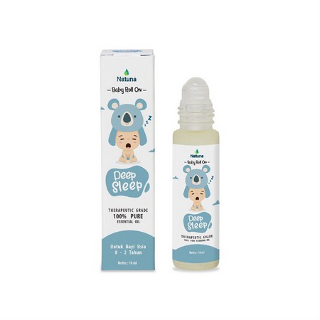 NATUNA BABY ROLL ON DEEP SLEEP (0-2Th) MENGATASI INSOMNIA ANAK BALITA BAYI ESSENTIAL OIL BUNDA BABY