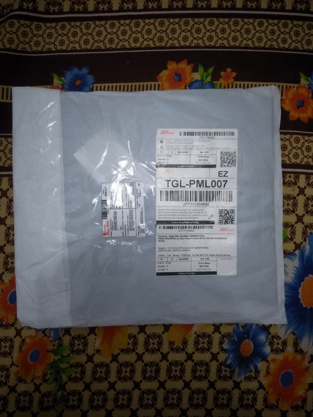 Hisroom - Kemeja Batik Pria Lengan Panjang Kemeja Batik Modern Hem Batik Pria Slimfit 215 216