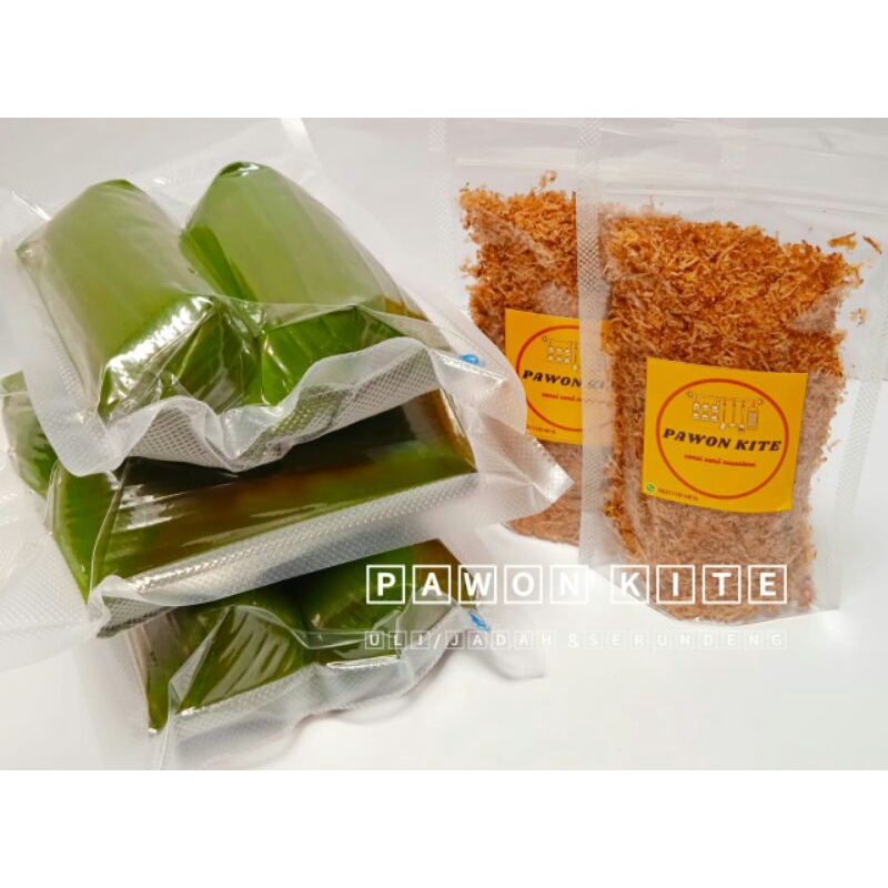 

Uli ketan/jadah 1.5 kg+serundeng kelapa 150 gr PAKET HEMAT
