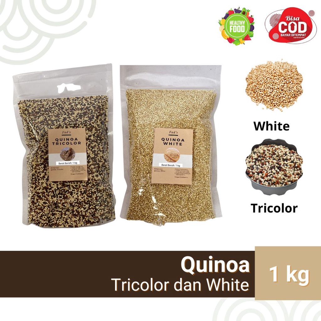 Quinoa Tricolor 1 kg - White Quinoa 1kg - Tricolor Quinoa 1kg